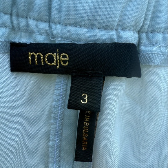 MAJE PARIS PAYOLI PANTS LIGHT BLUE
BLACK STRIPE MENS SIZE 3 - Picture 11 of 17